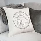 Personalised 'Our Precious Moment In Time' Cushion